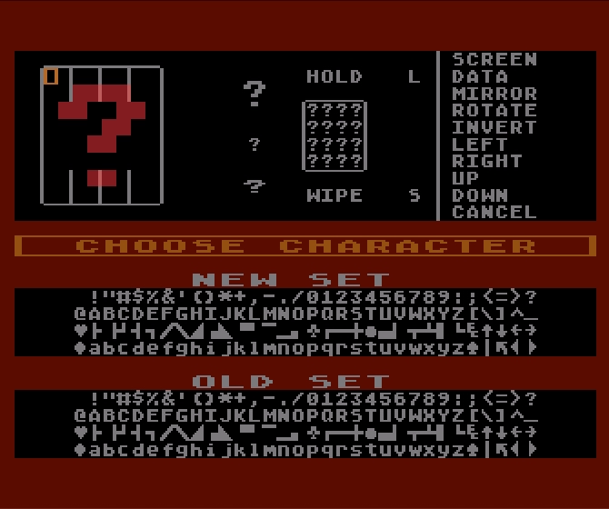 Original Character Set